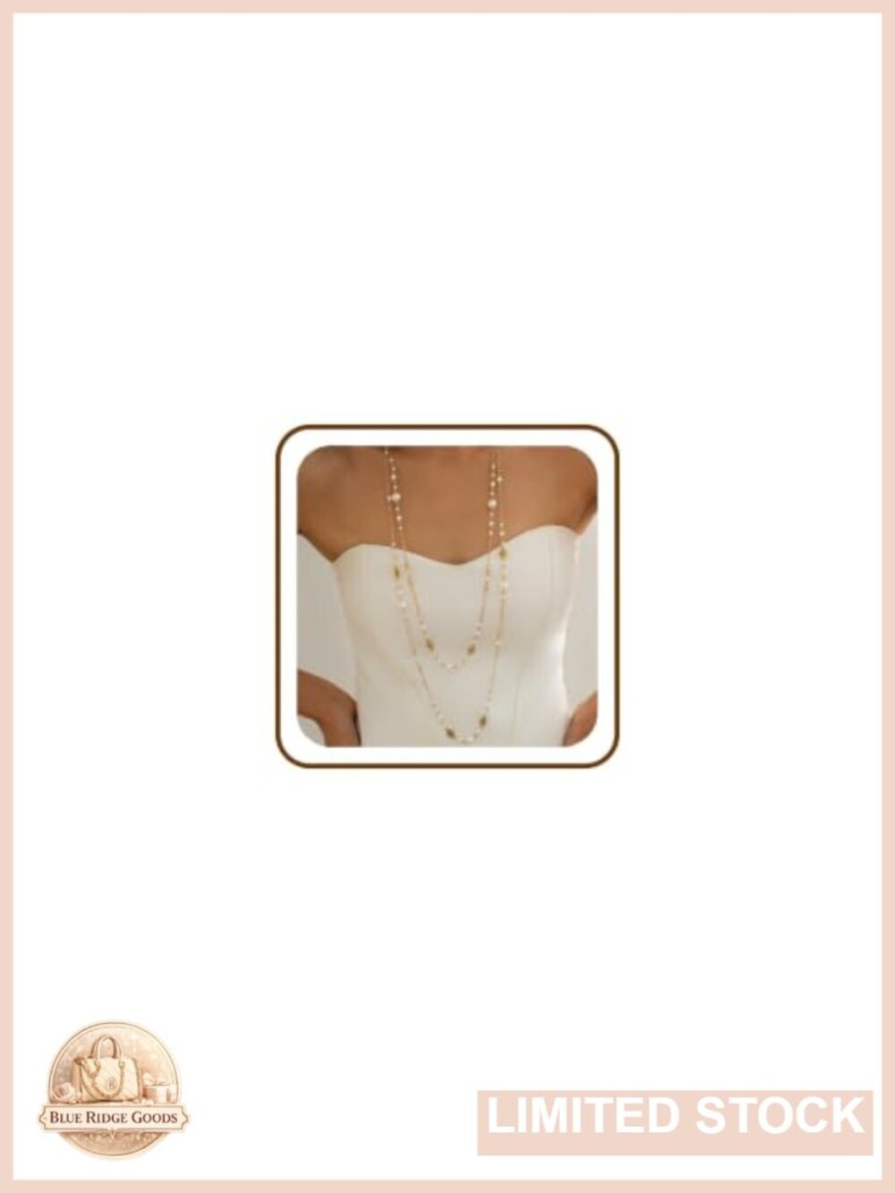 Long Faux Pearl Necklace Layered Sweater Chain Statement Jewelry